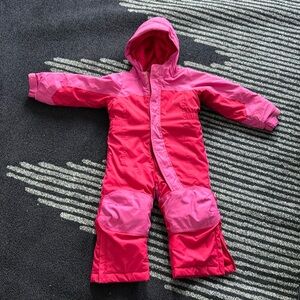 L.L. Bean 2T snowsuit- pink girls